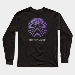 Purple Noise inspired by Brejcha Long Sleeve T-Shirt